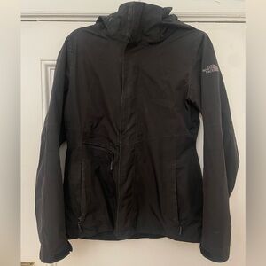 The North Face Black Rain Jacket / Outer Shell with Liner